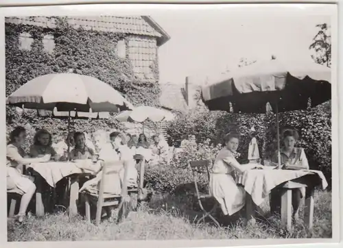 (F23868) Orig. Foto Immingerode, Damen in der Berggaststätte 1930er