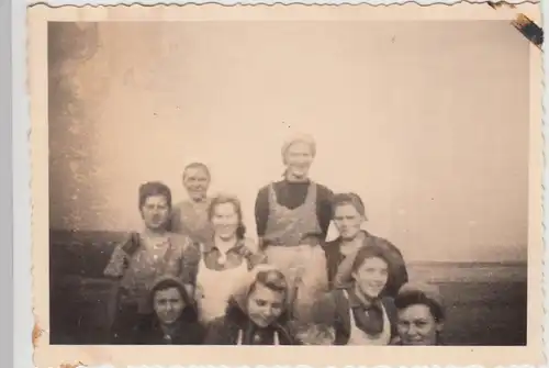 (F23864) Orig. Foto Immingerode, R.A.D.-Damen bei Kartoffelernte 1930er