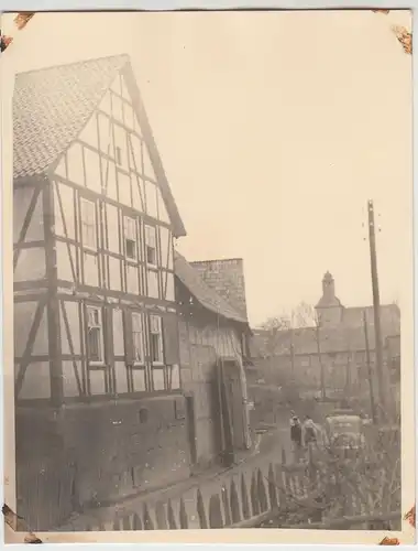 (F23857) Orig. Foto Immingerode, R.A.D.-Lager im Bauernhof 1930er