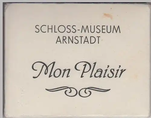 (F23831) Arnstadt, Schlossmuseum, Mäppchen m. 10 Echtfotos 1974