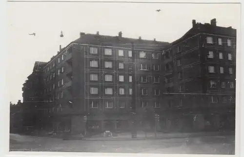 (F23815) Orig. Foto Leipzig, Wohnhaus Ecke Liebknecht - Lehmann-Str. 1960er