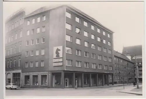 (F23780) Orig. Foto Leipzig, Wohn- u. Geschäftshaus Burgstraße 1960er