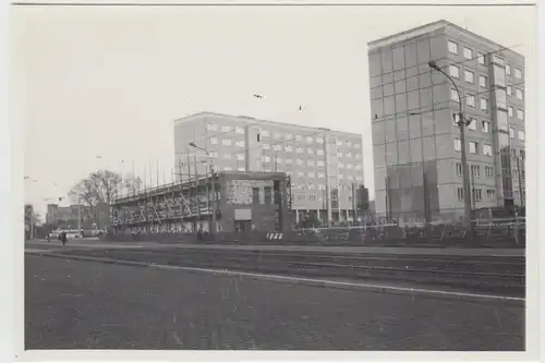 (F23769) Orig. Foto Leipzig, Wohnblocks Windmühlenstraße, Baustelle 1960er