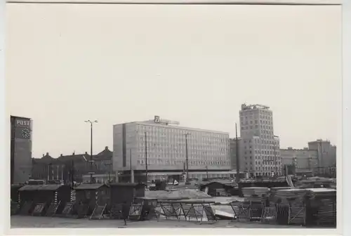 (F23717) Orig. Foto Leipzig, Hotel >Deutschland< Großbaustelle 1960er