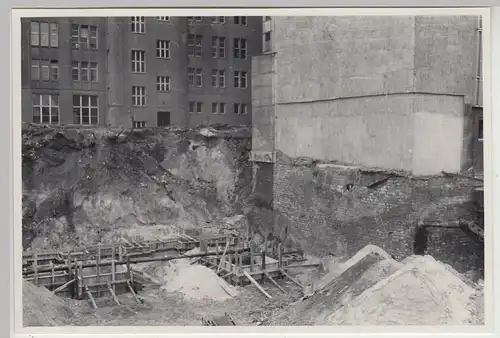 (F23716) Orig. Foto Leipzig, Baustelle am DEWAG Gebäude 1960er