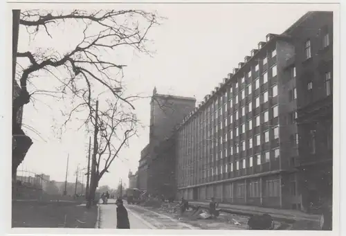 (F23711) Orig. Foto Leipzig, Studenteninternat >Jenny Marx< Baustelle 1960er