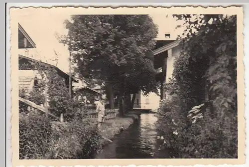 (F23581) Orig. Foto Oberammergau, am Mühlbach 1938