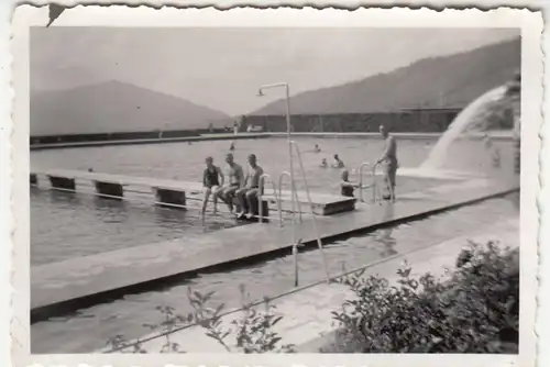 (F23572) Orig. Foto Oberammergau, im Alpenbad 1938