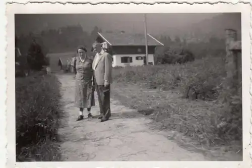 (F23561) Orig. Foto Oberammergau, Weg z. Pension Thum, Römergasse 9, 1938