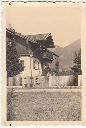 (F23559) Orig. Foto Oberammergau, Pension Thum i.d. Römergasse 9, 1938