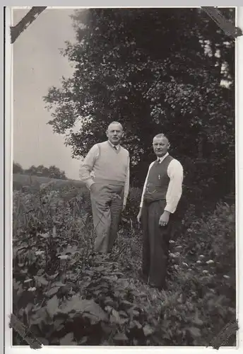 (F23500) Orig. Foto Glienicke, Herren am Kindelfließ 1932