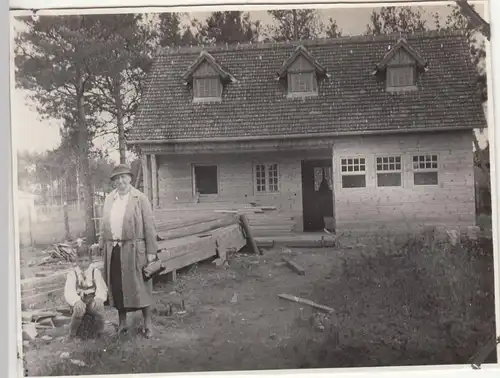 (F23490) Orig. Foto Glienicke / Nordbahn, Bau d. Landhaus Rasteck 1932