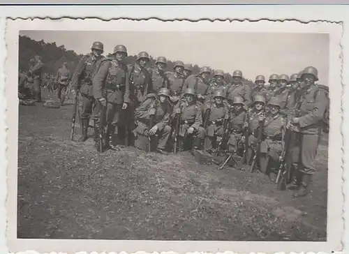 (F2349) Orig. Foto 2.WK Zeltlager bei Osnabrück, Fertig zum Abmarsch, 1940