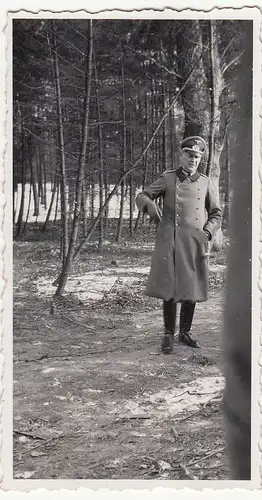 (F23414) Orig. Foto deutscher Soldat, Hauptmann im Wald 1940er
