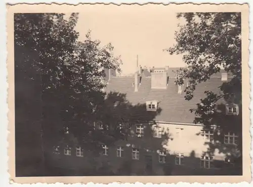 (F23409) Orig. Foto Frankfurt /O., Gebäude vermutl. Kaserne 1940er