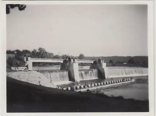 (F23237) Orig. Mini-Foto Wehr bei Leipnik, Lipník nad Be?vou 1935