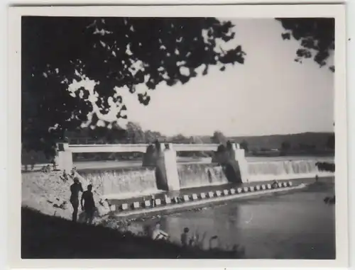 (F23236) Orig. Mini-Foto Wehr bei Leipnik, Lipník nad Be?vou 1935