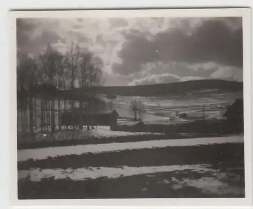 (F23189) Orig. Mini-Foto Winter in Würbenthal, 1935