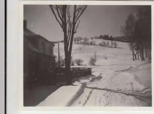 (F23186) Orig. Mini-Foto Winter in Würbenthal, Partie 1935