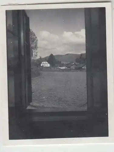 (F23126) Orig. Mini-Foto Würbenthal, Blick aus Zimmer e. Wohnhauses 1933