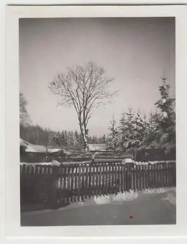 (F23071) Orig. Mini-Foto Winter in Würbenthal, 1932