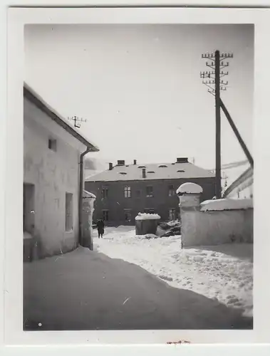 (F23069) Orig. Mini-Foto Winter in Würbenthal, 1932