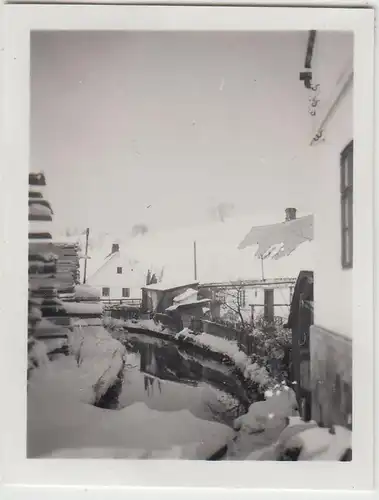 (F23068) Orig. Mini-Foto Winter in Würbenthal, 1932