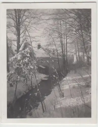 (F23056) Orig. Mini-Foto Winter in Würbenthal, Vrbno pod Prad?dem 1932