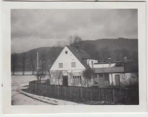 (F23054) Orig. Mini-Foto Winter in Würbenthal, Vrbno pod Prad?dem 1932