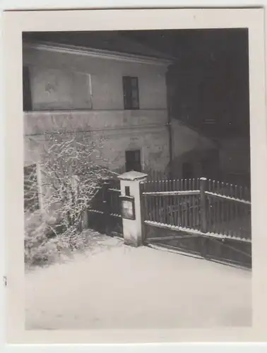 (F23053) Orig. Mini-Foto Winter in Würbenthal, Vrbno pod Prad?dem 1932