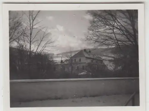 (F23049) Orig. Mini-Foto Winter in Würbenthal, Vrbno pod Prad?dem 1932