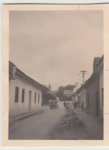 (F23041) Orig. Mini-Foto Leipnik, Lipník nad Be?vou, Straßenpartie 1932