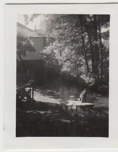 (F22970) Orig. Mini-Foto Würbenthal, Partie am Mühlgraben 1932