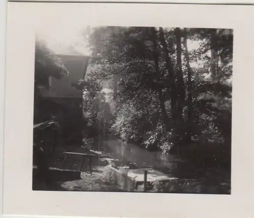 (F22961) Orig. Mini-Foto Würbenthal, Partie am Mühlgraben 1932