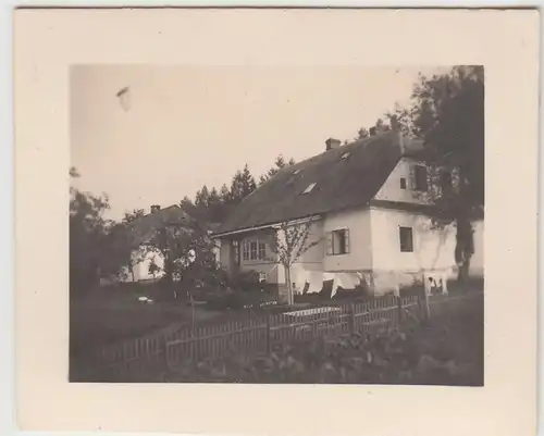 (F22956) Orig. Mini-Foto Würbenthal, Wohnhaus Herbsthal 1932