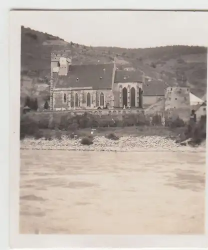 (F22939) Orig. Mini-Foto Wehrkirche St. Michael in der Wachau 1932