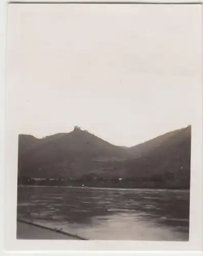 (F22928) Orig. Mini-Foto Blick zur Burgruine Aggstein 1932