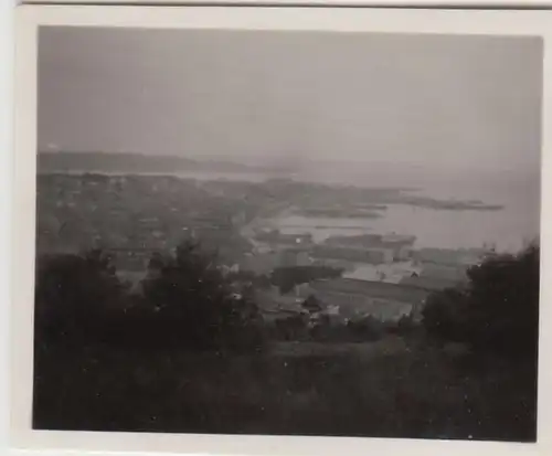 (F22898) Orig. Mini-Foto Blick auf Triest 1932