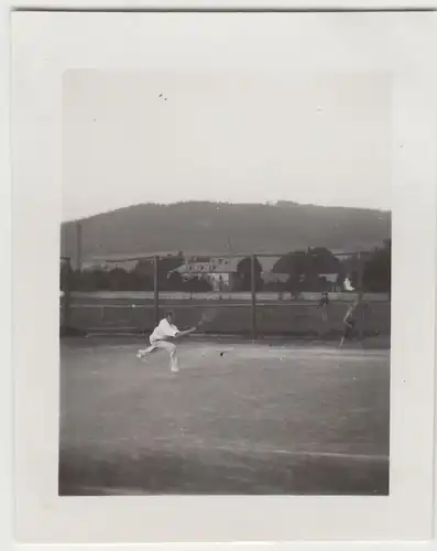 (F22894) Orig. Mini-Foto Würbenthal, Tennisspieler 1932