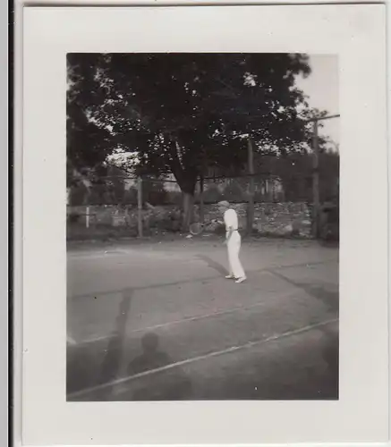 (F22893) Orig. Mini-Foto Würbenthal, Tennisspieler 1932