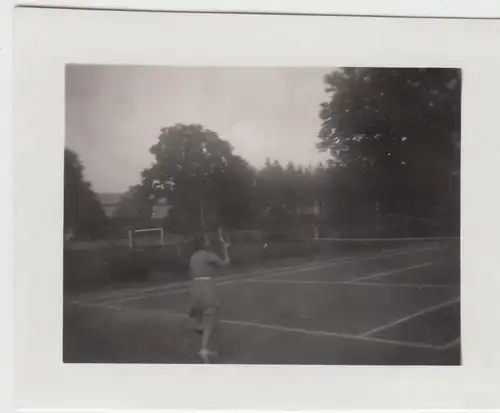 (F22892) Orig. Mini-Foto Würbenthal, Tennisspieler 1932