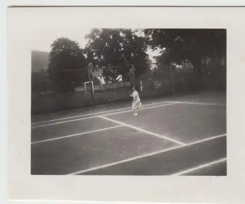 (F22891) Orig. Mini-Foto Würbenthal, Tennisspieler 1932