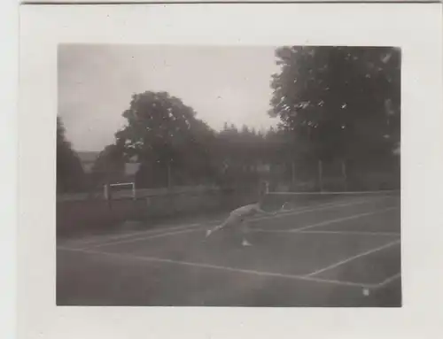 (F22890) Orig. Mini-Foto Würbenthal, Tennisspieler 1932