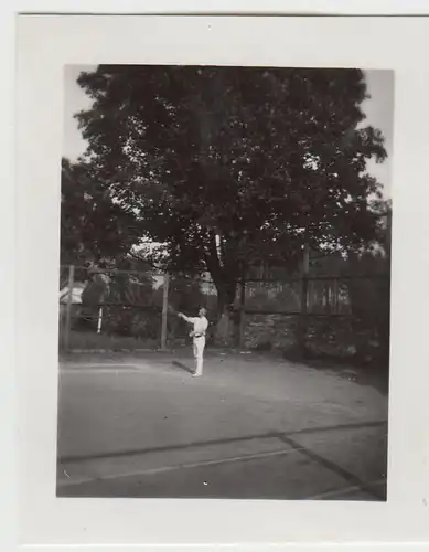 (F22888) Orig. Mini-Foto Würbenthal, Tennisspieler 1932