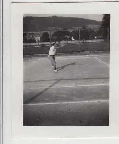 (F22885) Orig. Mini-Foto Würbenthal, Tennisspieler 1932