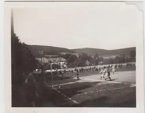(F22828) Orig. Mini-Foto Würbenthal, Fußball auf dem Sportplatz 1932