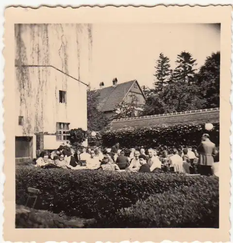 (F22792) Orig. Foto Personen in Schöpstal 1955
