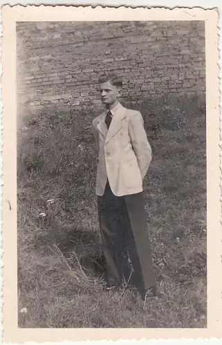 (F22717) Orig. Foto junger Mann aus Görlitz 1942