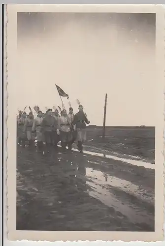 (F22600) Orig. Foto R.A.D.-Einsatz der Abt. 2/76 Garding 1937