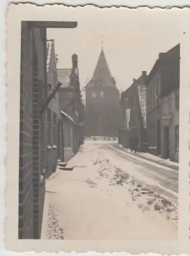 (F22595) Orig. Foto Garding, Straße zur Kirche 1937